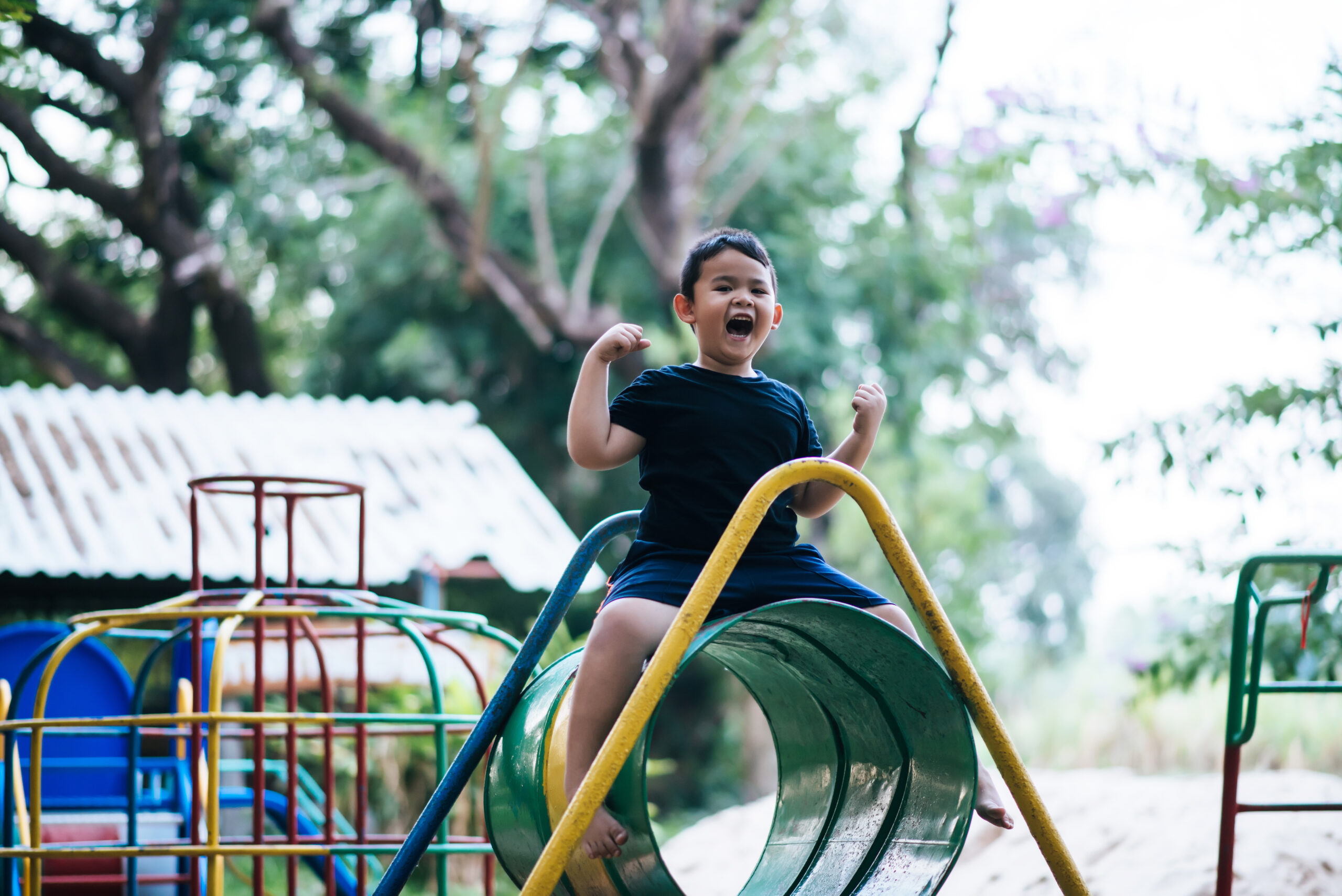 Children plaything in the park