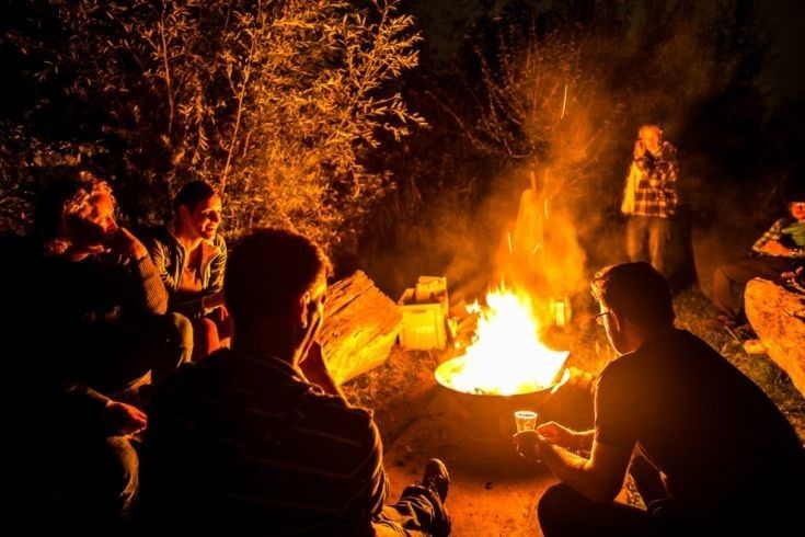 food and bonfire with stories of local tribe at tadmal